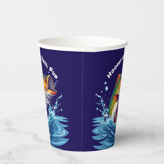 Fish-Hooked on Reel Fun Pappbecher (Rechts)