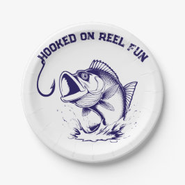 Fish-Hooked on Reel Fun Pappteller