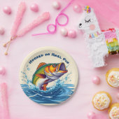 Fish-Hooked on Reel Fun Pappteller (Party)