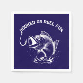 Fish-Hooked on Reel Fun Serviette (Vorderseite)