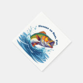 Fish-Hooked on Reel Fun Serviette (Ecke)