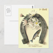 Fish Horseshoe Daisy Postkarte (Vorne/Hinten)