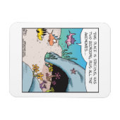 Fish house hunting with all the anemones Magnet  (Horizontal)