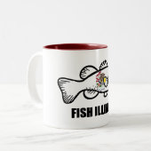 Fish Illinois Barsch Zweifarbige Tasse (Vorderseite Links)