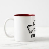 Fish Illinois Barsch Zweifarbige Tasse (Links)