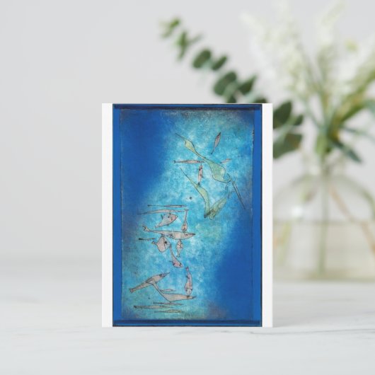 Fish Image - Paul Klee Postkarte (Stehend Vorderseite)