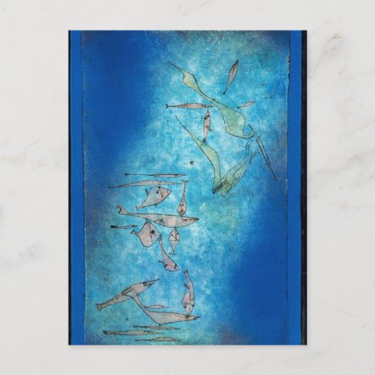 Fish Image von Paul Klee Postkarte (Vorderseite)