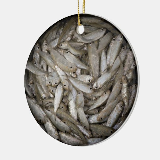 Fish in a Barrel Keramikornament (Links)