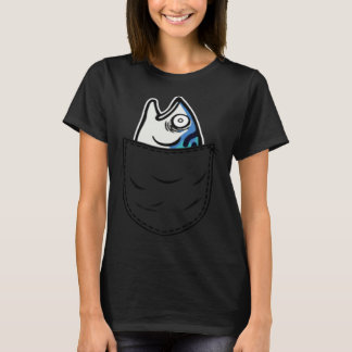 Fish in Pocket Meme Animal T-Shirt