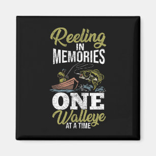 Fish Jagd Sauger Angler Walleye Fisherman Walle Magnet