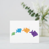 Fish Jumping Postkarte (Stehend Vorderseite)