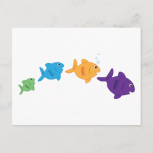 Fish Jumping Postkarte
