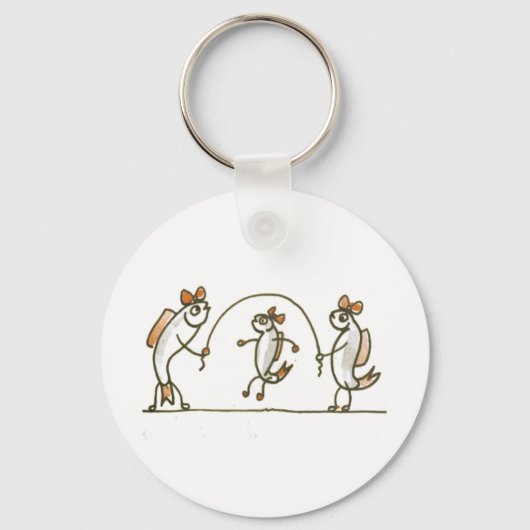 Fish Jumping Rope Schlüsselanhänger (Vorderseite)