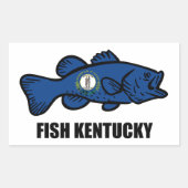 Fish Kentucky Rechteckiger Aufkleber (Vorderseite)