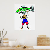 Fish Kid Poster (Küche)