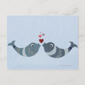 Fish Kissing Postkarte (Vorderseite)