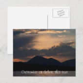 Fish Lake Sunset; Personalisierbar Postkarte (Vorne/Hinten)