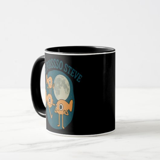 Fish Le Poisson Steve Funny Fish Tasse (Vorderseite Links)
