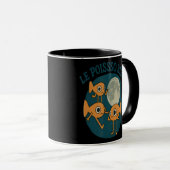 Fish Le Poisson Steve Funny Fish Tasse (VorderseiteRechts)