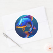 Fish Logo Sticker | Cute & Minimal Aquatic Design (Umschlag)