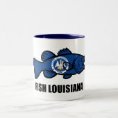 Fish Louisiana Zweifarbige Tasse (Mittel)