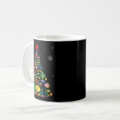 Fish Lovers Sea Beach Aquatic Christmas Tree Xmas Kaffeetasse (Vorderseite Links)