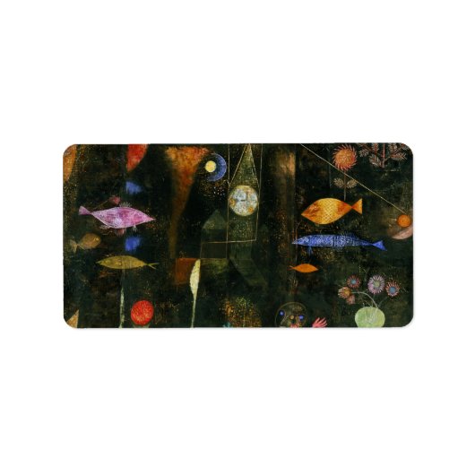 Fish Magic, 1925 von Paul Klee Adressaufkleber (Vorne)