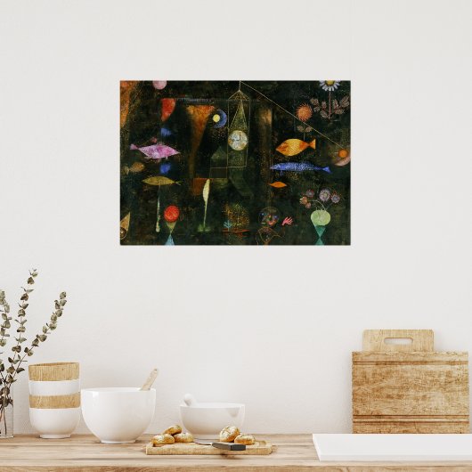 Fish Magic, 1925 von Paul Klee Poster (Küche)