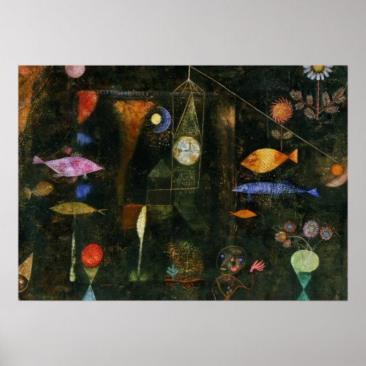 Fish Magic, 1925 von Paul Klee Poster (Vorne)