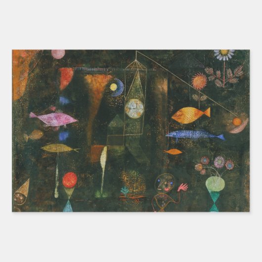 Fish Magic - Paul Klee Geschenkpapier Set (Vorderseite 2)