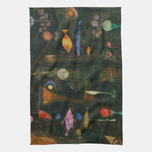 Fish Magic - Paul Klee Geschirrtuch (Vertikal)