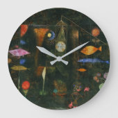 Fish Magic - Paul Klee Große Wanduhr (Vorderseite)