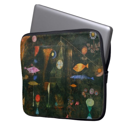 Fish Magic - Paul Klee Laptopschutzhülle (Vorderseite Links)