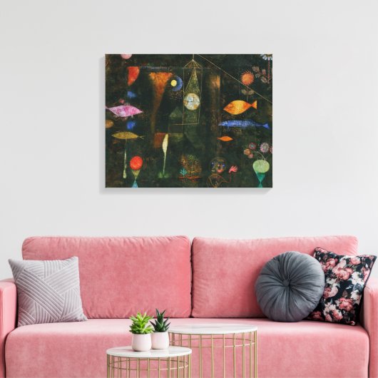 Fish Magic - Paul Klee Leinwanddruck (Insitu (Wohnzimmer))