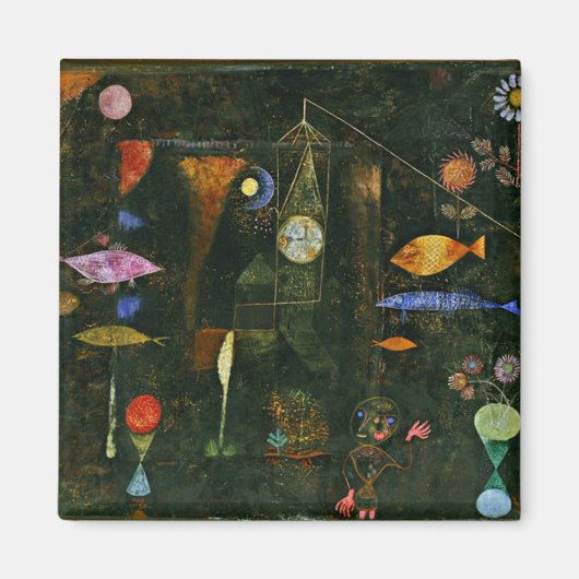 Fish Magic von Paul Klee Magnet (Vorne)