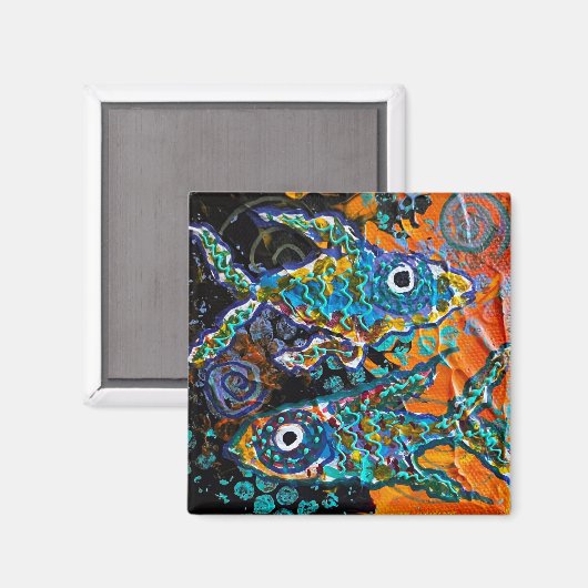 Fish Magnet (Vorderseite/Rückseite)