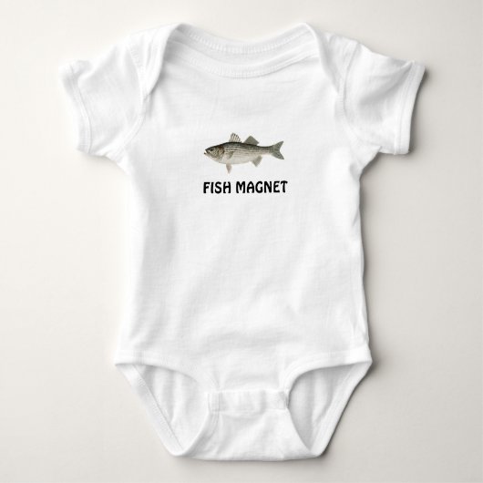 Fish Magnet Baby Unterhemd (Vorderseite)