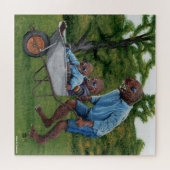 Fish Man Autumn Fun Fantasy Art Large Puzzle (Horizontal)