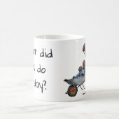 Fish Man Autumn Fun Ride Fantasy Art Coffee Tasse (Mittel)