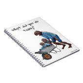 Fish Man Autumn Fun Ride Fantasy Art Notebook Notizblock (Rechte Seite)