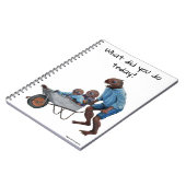 Fish Man Autumn Fun Ride Fantasy Art Notebook Notizblock (Linke Seite)