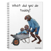 Fish Man Autumn Fun Ride Fantasy Art Notebook Notizblock (Vorderseite)