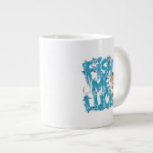 Fish Me Luck Graffiti Bass Art Jumbo-Tasse (Vorderseite Rechts)