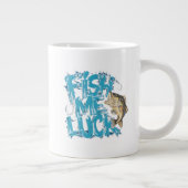 Fish Me Luck Graffiti Bass Art Jumbo-Tasse (Rechts)