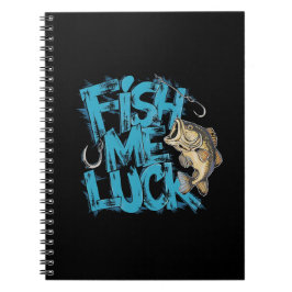 Fish Me Luck Graffiti Bass Art Notizblock
