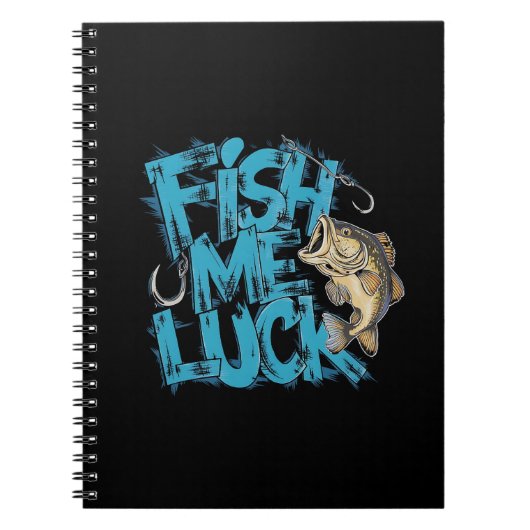 Fish Me Luck Graffiti Bass Art Notizblock (Vorderseite)