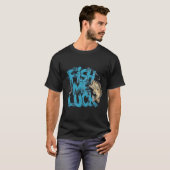 Fish Me Luck Graffiti Bass Art T-Shirt (Vorne ganz)