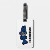 Fish Michigan Gepäckanhänger (Rückseite vertikal)