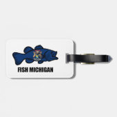 Fish Michigan Gepäckanhänger (Rückseite horizontal)