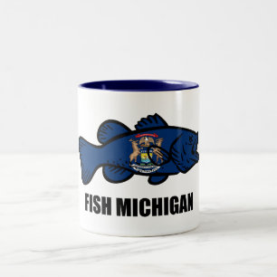 Fish Michigan Zweifarbige Tasse